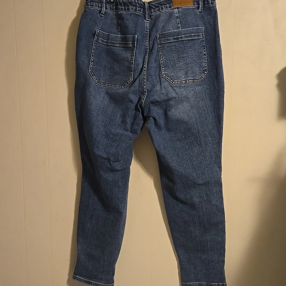 Judy Blue Denim Joggers - Picture 2 of 5